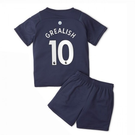 Koszulka Manchester City Jack Grealish 10 Dziecięcy Trzeci Stroje Piłkarskie 2021/22 Krótki Rękaw